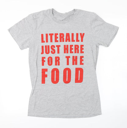 Womens UK Size  Preworn Grey Basic T-Shirt