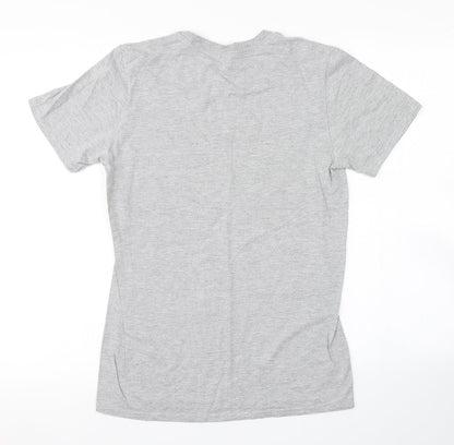 Womens UK Size  Preworn Grey Basic T-Shirt
