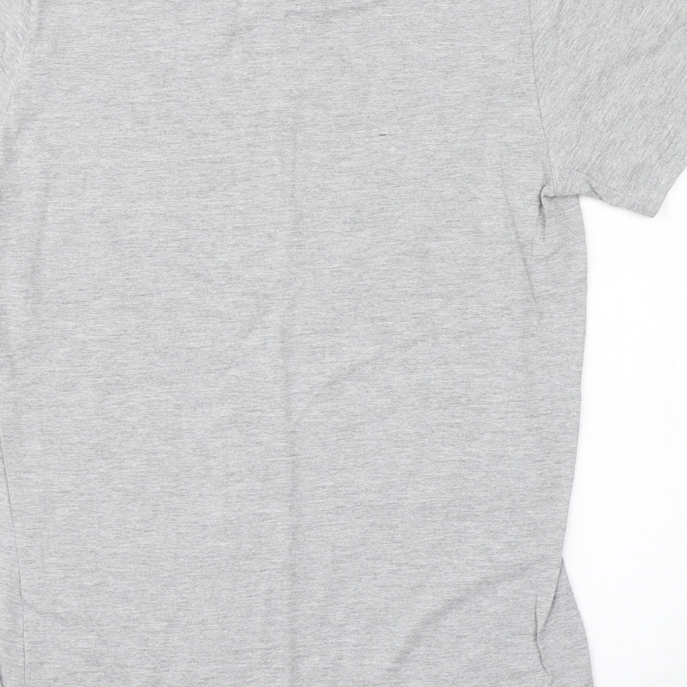 Womens UK Size  Preworn Grey Basic T-Shirt