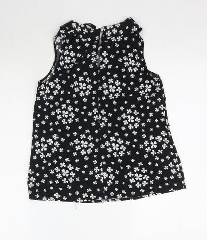 Womens UK Size 12 Oasis Black Basic Blouse