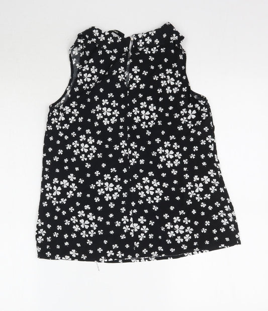Womens UK Size 12 Oasis Black Basic Blouse