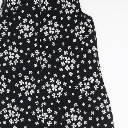 Womens UK Size 12 Oasis Black Basic Blouse