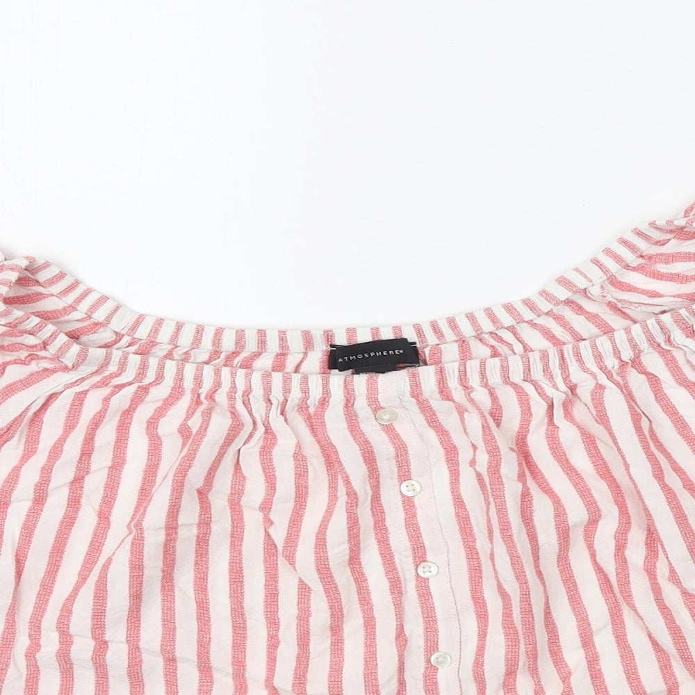 Womens UK Size 14 Atmosphere Multicoloured Basic Blouse