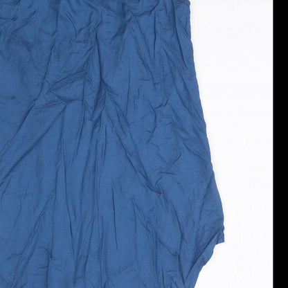 Tue Womens Blue   Basic Blouse Size 10