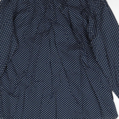 Mens UK Size L H&M Blue  Button-Up Long Sleeve Casual Shirt