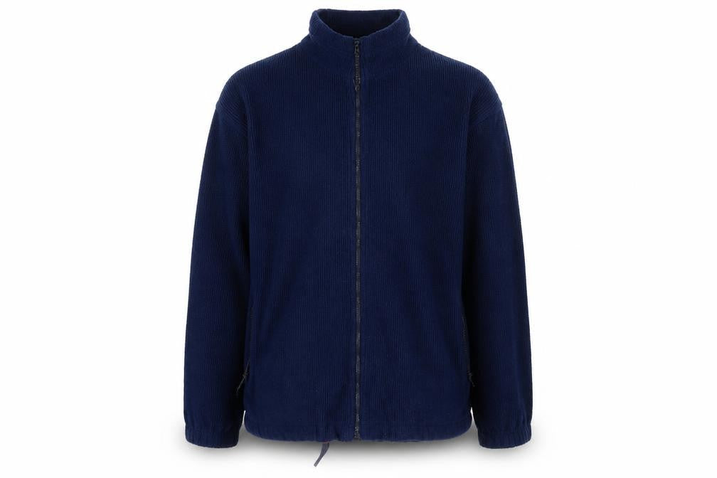 Front view of IMc Sport men’s blue full zip sweatshirt, size M