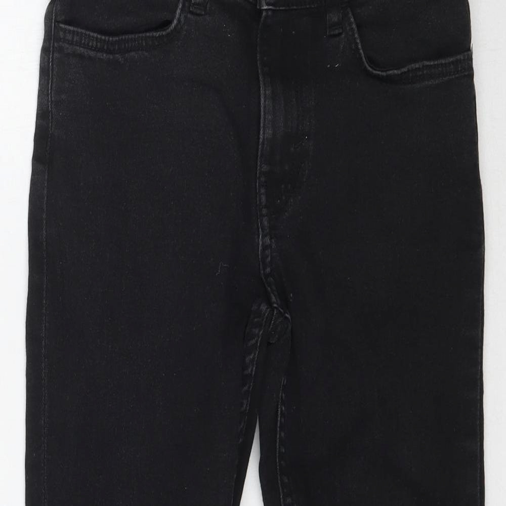&Denim Girls Black  Denim Straight Jeans Size 7-8 Years