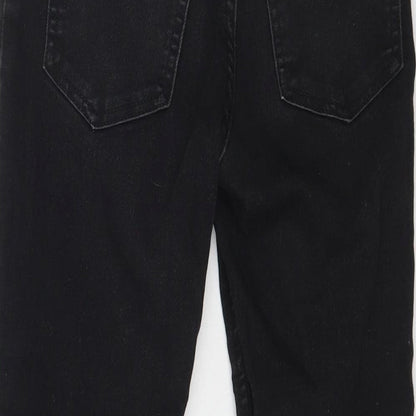 &Denim Girls Black  Denim Straight Jeans Size 7-8 Years