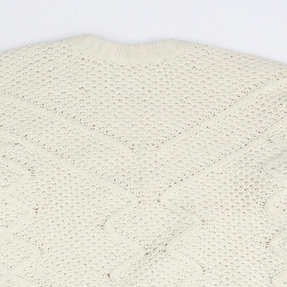 Womens UK Size M OVS Ivory Pullover Jumper
