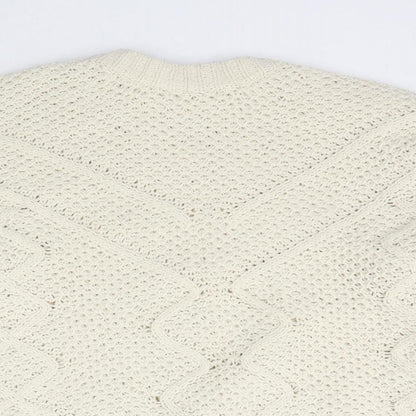 Womens UK Size M OVS Ivory Pullover Jumper