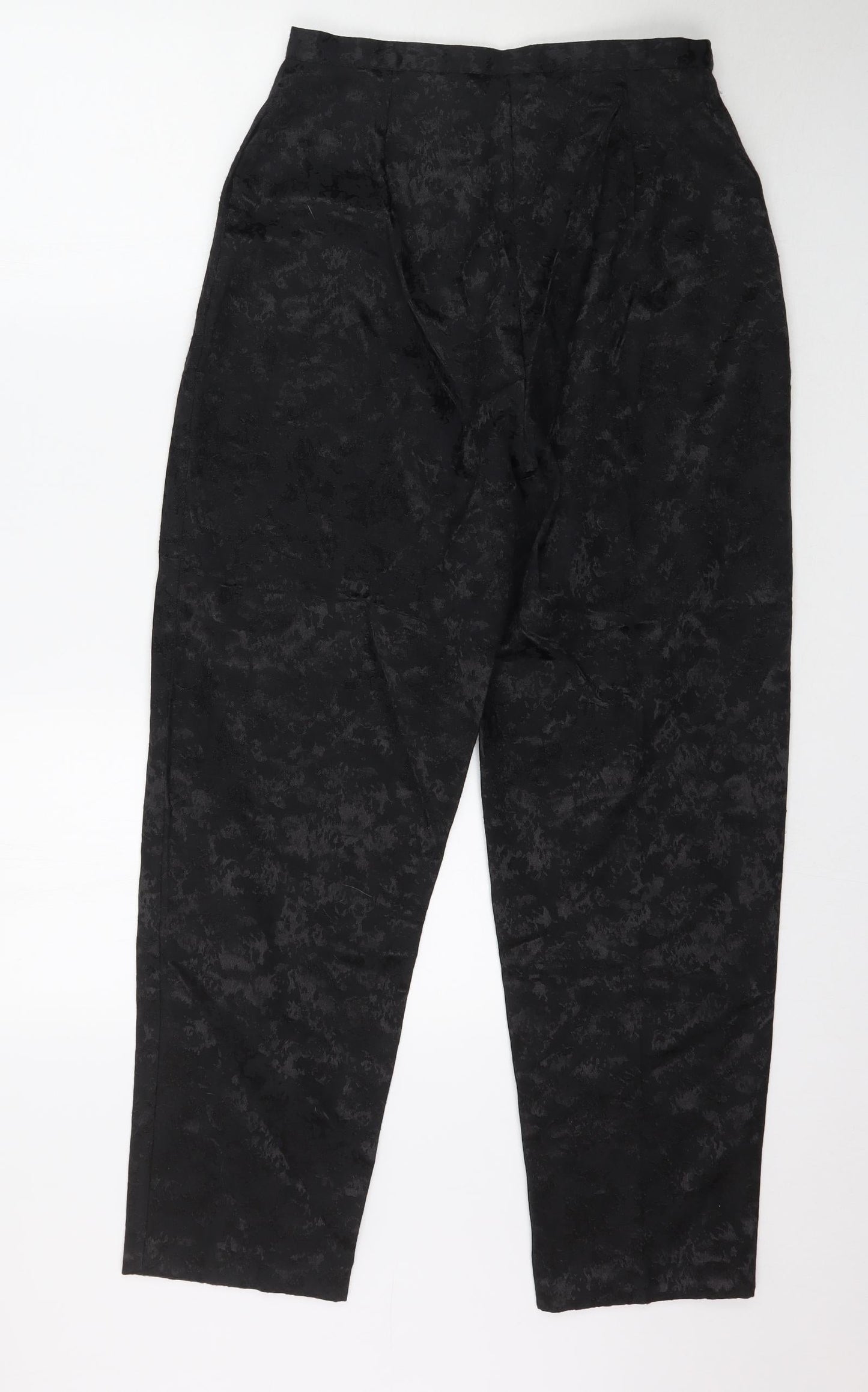 Lauren Duvar Womens Black Floral  Trousers  Size 14 L30 in