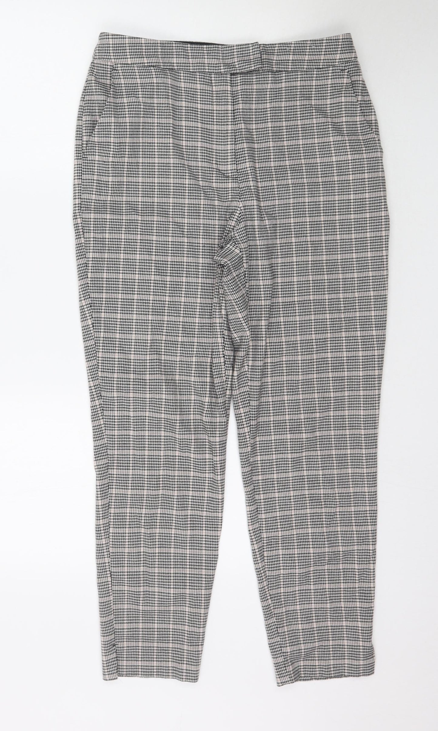 F&F Womens Multicoloured Plaid  Trousers  Size 10 L27 in