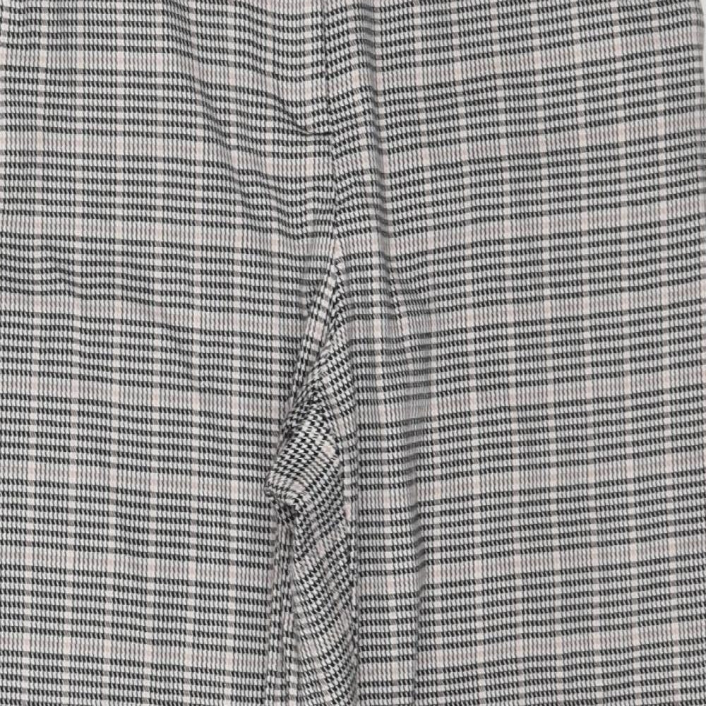 F&F Womens Multicoloured Plaid  Trousers  Size 10 L27 in