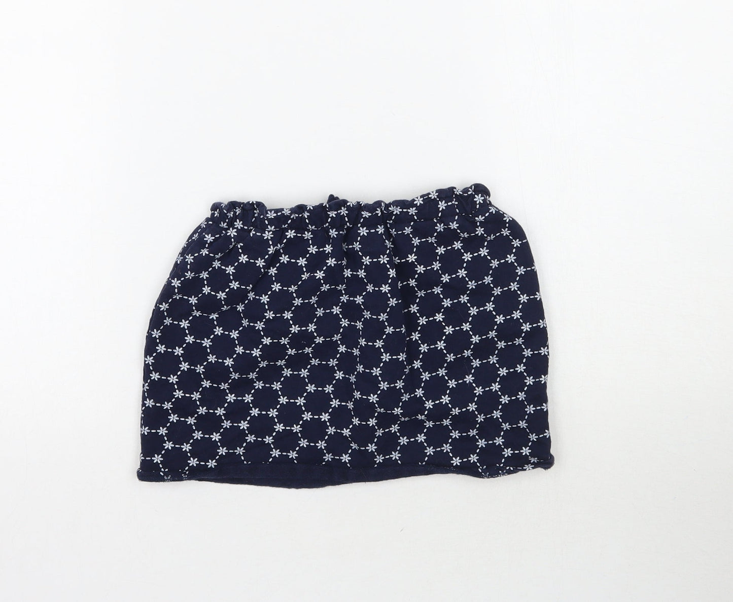 La Redoute Girls Blue Floral  Mini Skirt Size 5-6 Years