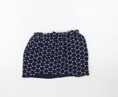 La Redoute Girls Blue Floral  Mini Skirt Size 5-6 Years