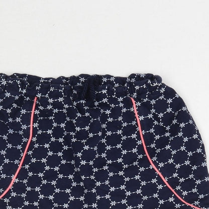 La Redoute Girls Blue Floral  Mini Skirt Size 5-6 Years