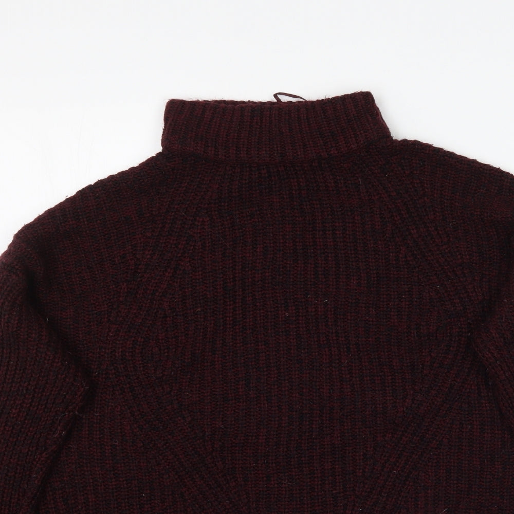 Peacocks Mens Red  Knit Pullover Jumper Size M