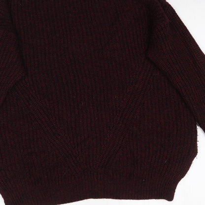 Peacocks Mens Red  Knit Pullover Jumper Size M