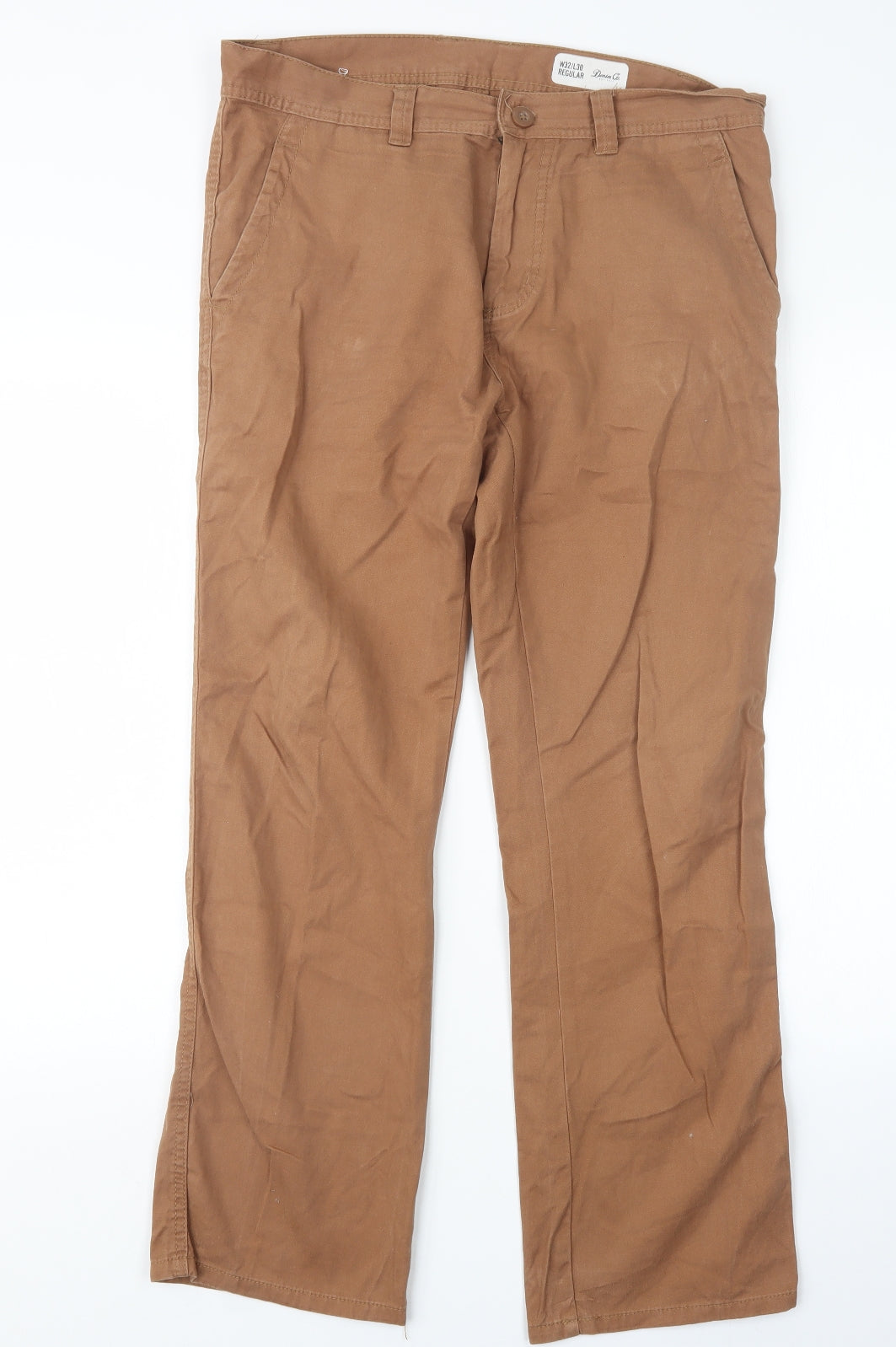 Denim Co. Mens Brown   Trousers  Size 34 in L29 in