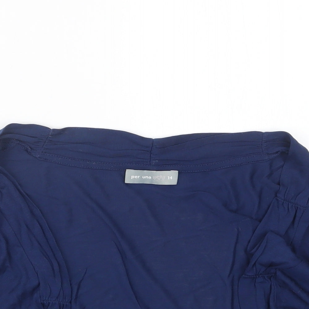 Womens UK Size 14 Per Una Blue Jacket