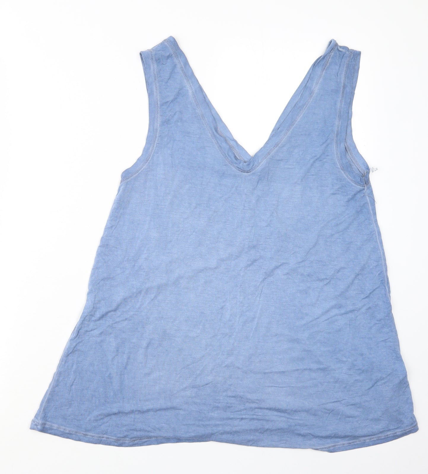 Cotton:On Womens Blue Geometric  Top Pyjama Set Size XS