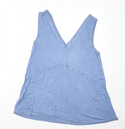 Cotton:On Womens Blue Geometric  Top Pyjama Set Size XS