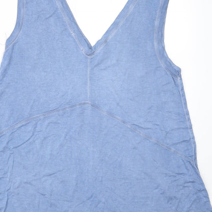 Cotton:On Womens Blue Geometric  Top Pyjama Set Size XS