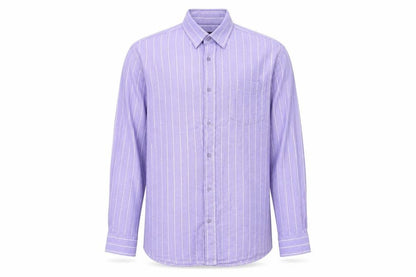 Mens UK Size M Cotton Traders Purple  Button-Up Long Sleeve Casual Shirt