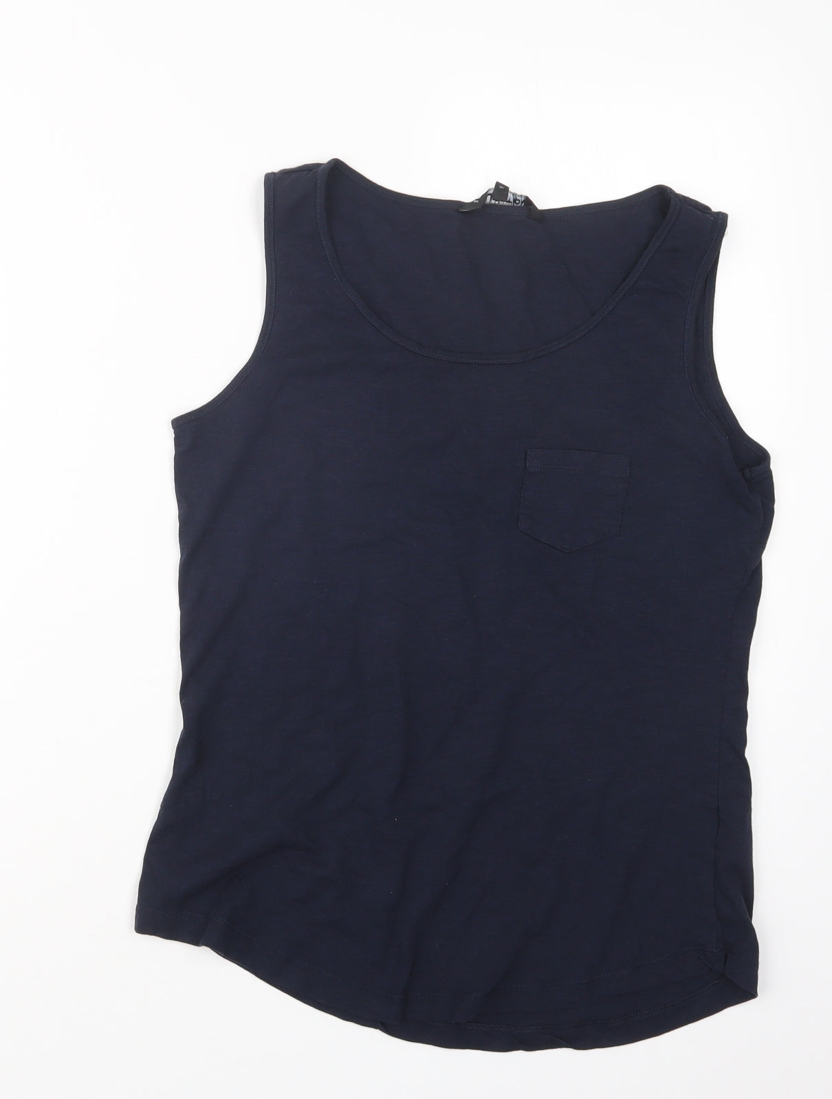 Womens UK Size 10 Debenhams Blue Basic Tank