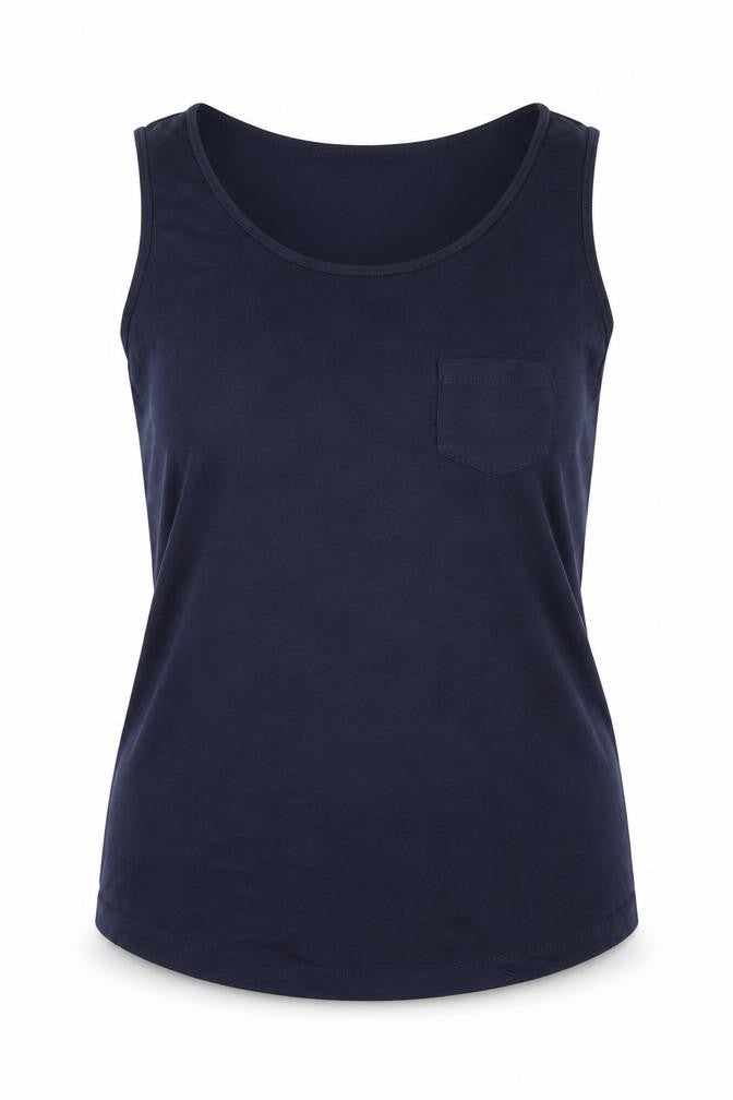 Womens UK Size 10 Debenhams Blue Basic Tank