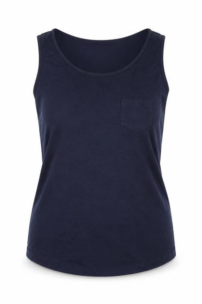 Womens UK Size 10 Debenhams Blue Basic Tank