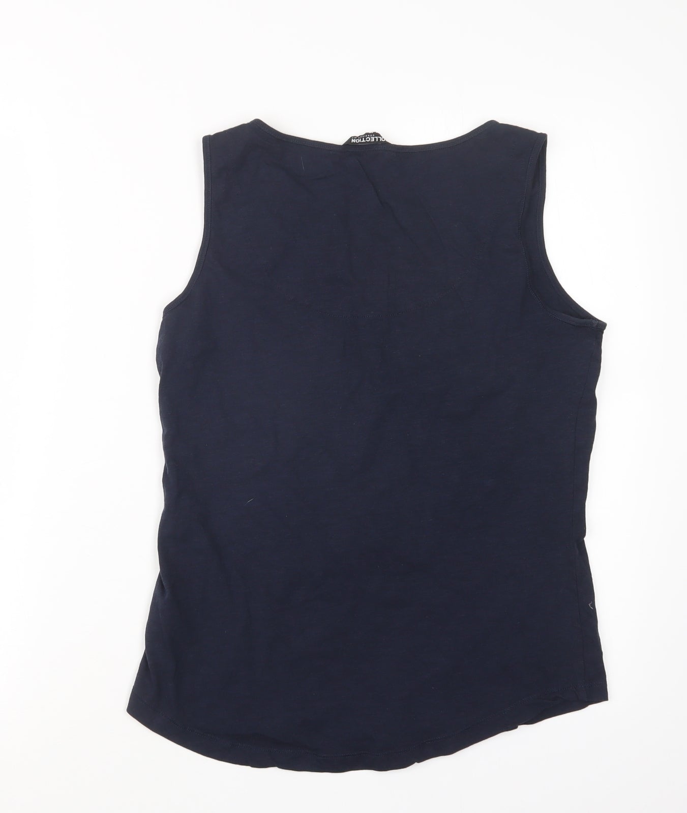 Womens UK Size 10 Debenhams Blue Basic Tank