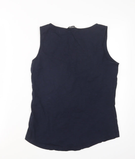 Womens UK Size 10 Debenhams Blue Basic Tank
