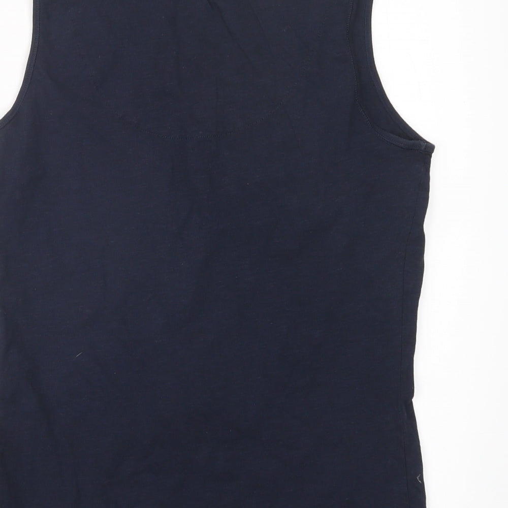 Womens UK Size 10 Debenhams Blue Basic Tank