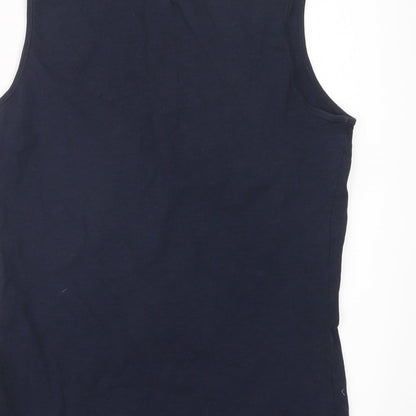 Womens UK Size 10 Debenhams Blue Basic Tank