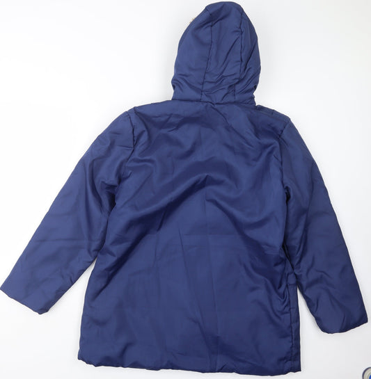 Anna de Lancay Womens Blue   Jacket Coat Size M