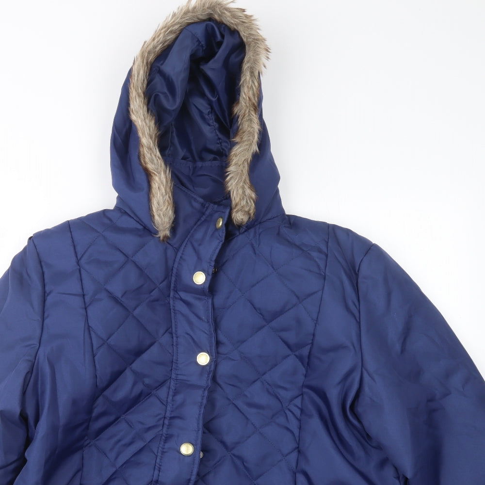 Anna de Lancay Womens Blue   Jacket Coat Size M