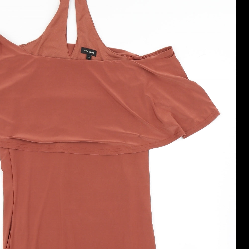 River Island Womens Brown   Bodycon  Size 12