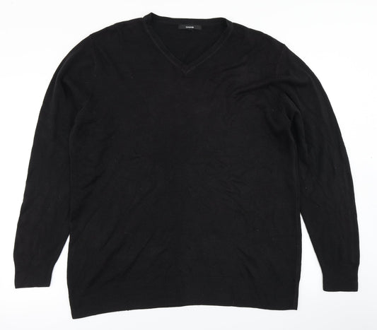 George Mens Black  Knit Pullover Jumper Size XL