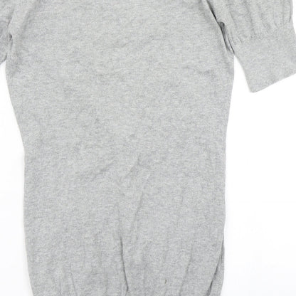 Womens UK Size 6 New Look Grey Cardigan Jumper