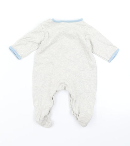 New Look Boys Grey   Babygrow One-Piece Size 0-3 Months