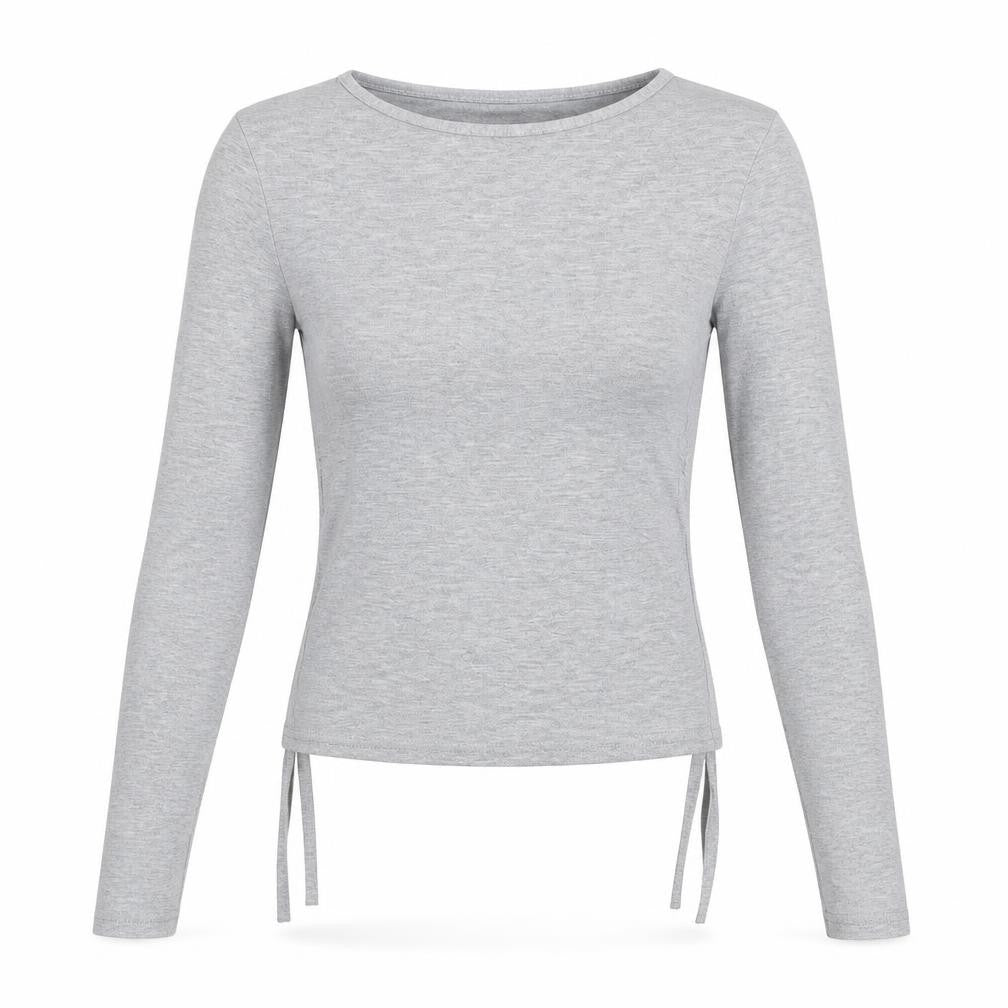 Womens UK Size 6 PRETTYLITTLETHING Grey Basic T-Shirt