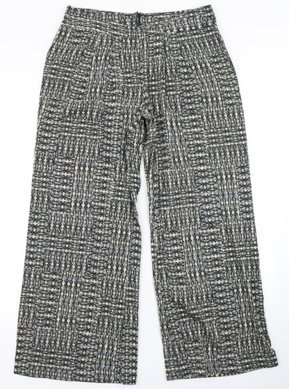 E-vie Womens Grey Argyle/Diamond  Dress Pants Trousers Size 10 L28 in