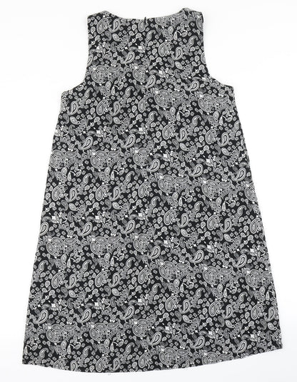 Noisy may Womens Black Paisley  A-Line  Size S