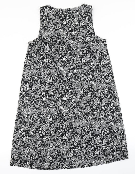 Noisy may Womens Black Paisley  A-Line  Size S