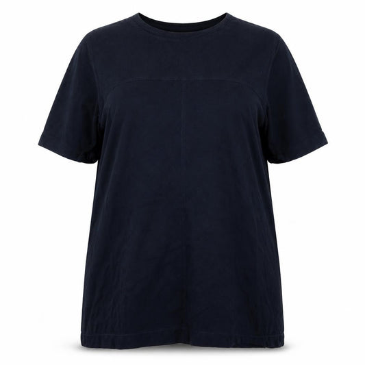 Front view of Ann Harvey women’s blue a-line, size UK 18