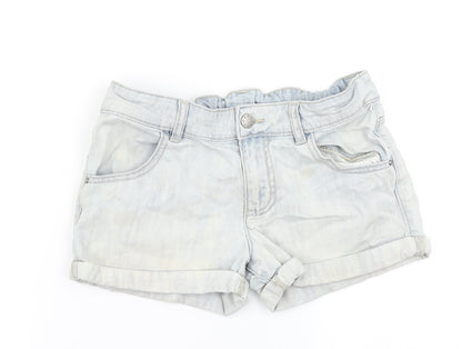 Benetton Jeans Girls Blue  Denim Mom Shorts Size 11-12 Years