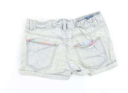 Benetton Jeans Girls Blue  Denim Mom Shorts Size 11-12 Years