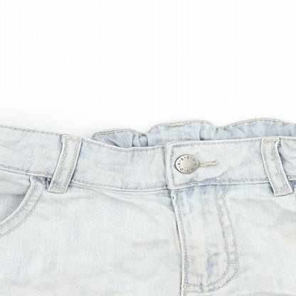 Benetton Jeans Girls Blue  Denim Mom Shorts Size 11-12 Years