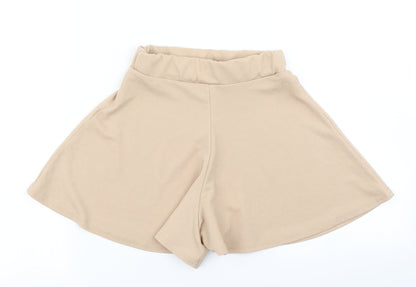 PRETTYLITTLETHING Girls Beige   Hot Pants Shorts Size 4 Years